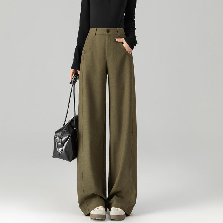 阔腿裤女春秋西装裤子2025新款今年流行爆款设计感宽松直筒休闲裤