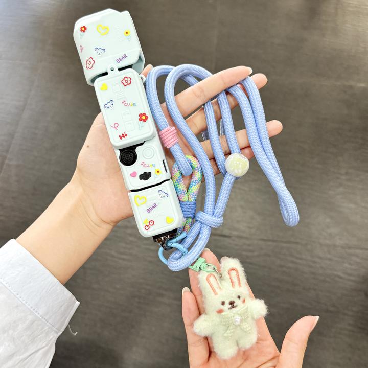 适用大疆pocket3保护套硅胶Osmo灵眸相机收纳盒包卡通挂脖配件