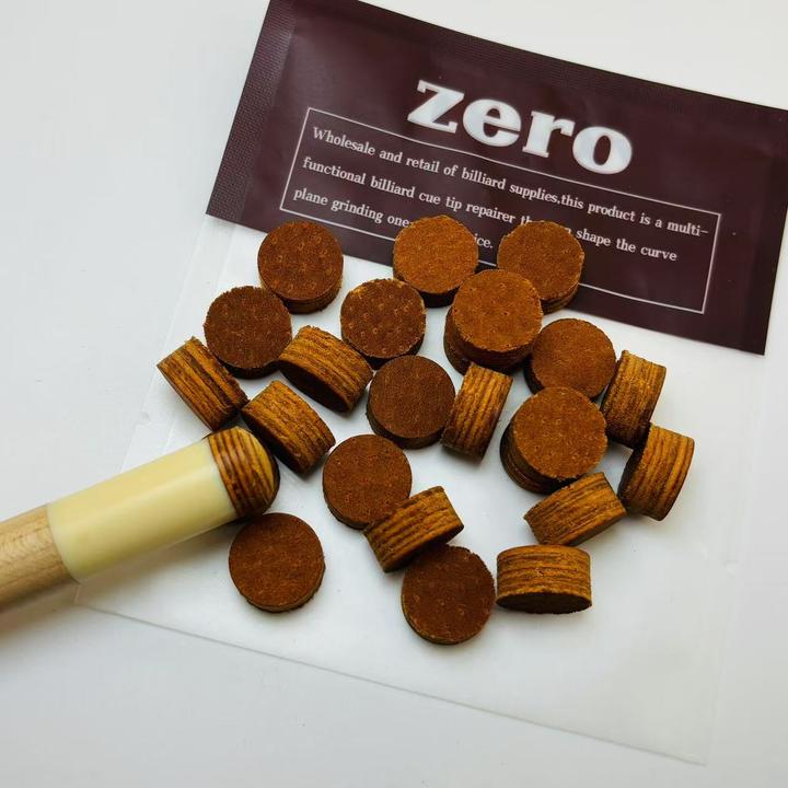 台球杆会员皮头 大头小头中头球房公杆枪头 桌球中式黑八用品配件