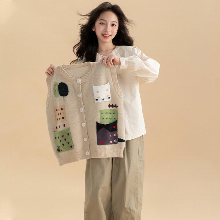 ff女童套装春秋款新款洋气儿童秋装学院风女大童衬衫马甲三件套fg