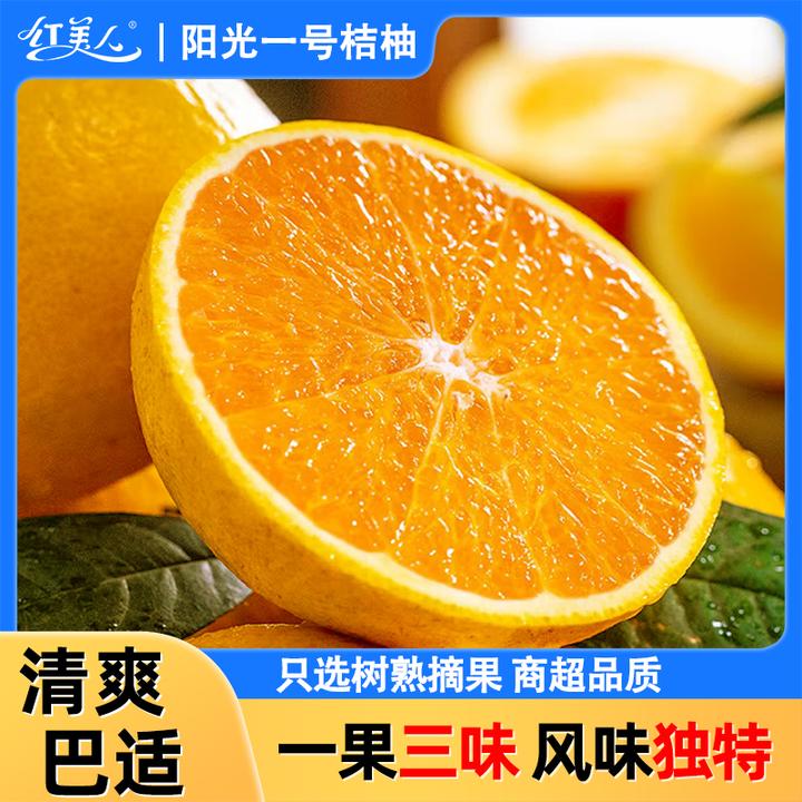福建甜桔柚阳光1号新鲜水果橘柚黄金甜橘桔子现摘当季水果桔柚子