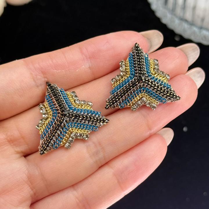 铜合金耳饰 A345 春夏气质简约甜美温柔气质优雅女神时尚耳环