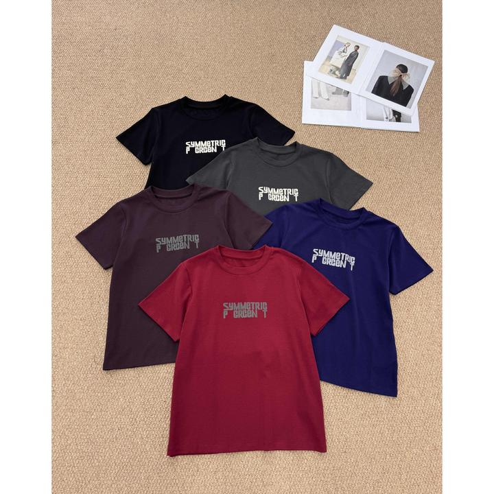 KIKI严选：60001-66家欧洲站南油秋冬字母百搭洋气叠穿T恤