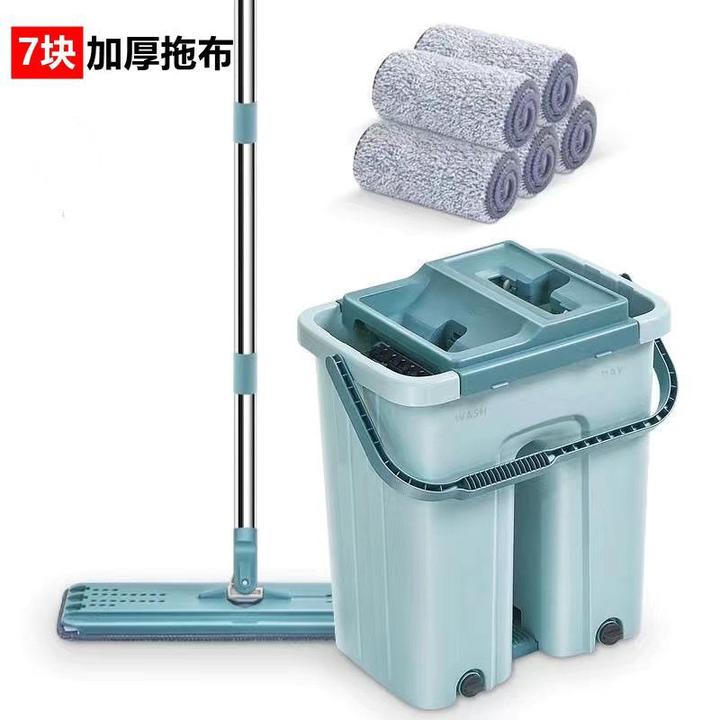 大卫舒佳拖把刮刮乐免手洗平板旋转家用懒人一拖净拖地拖布挤水干