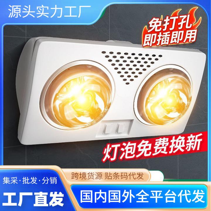 挂墙壁挂式浴霸风暖一体机2025新款防水免打孔卫生间浴室取暖神器