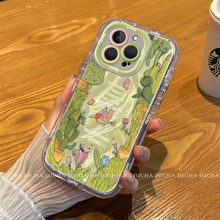 复古森林适用苹果16pro手机壳高颜值华为pura70高端VIVO荣耀OPPO