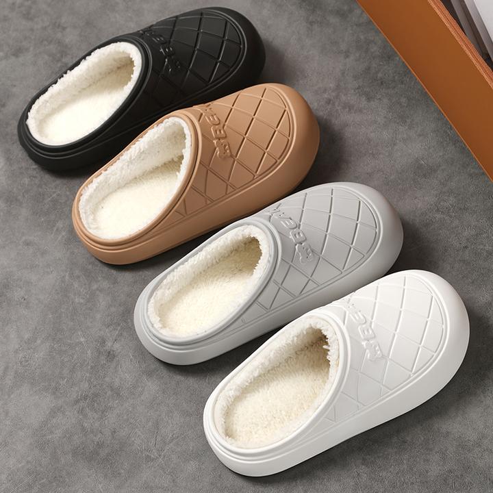 防水室内保暖舒适棉拖鞋女款2025新款爆款男冬天可爱毛毛在家高级
