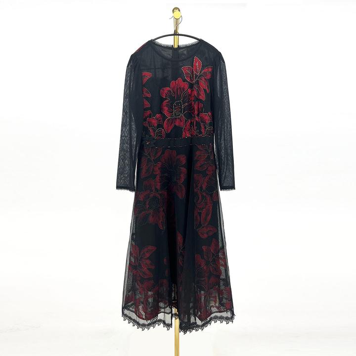 秋冬新款时尚气质优雅连衣裙 宓D2808