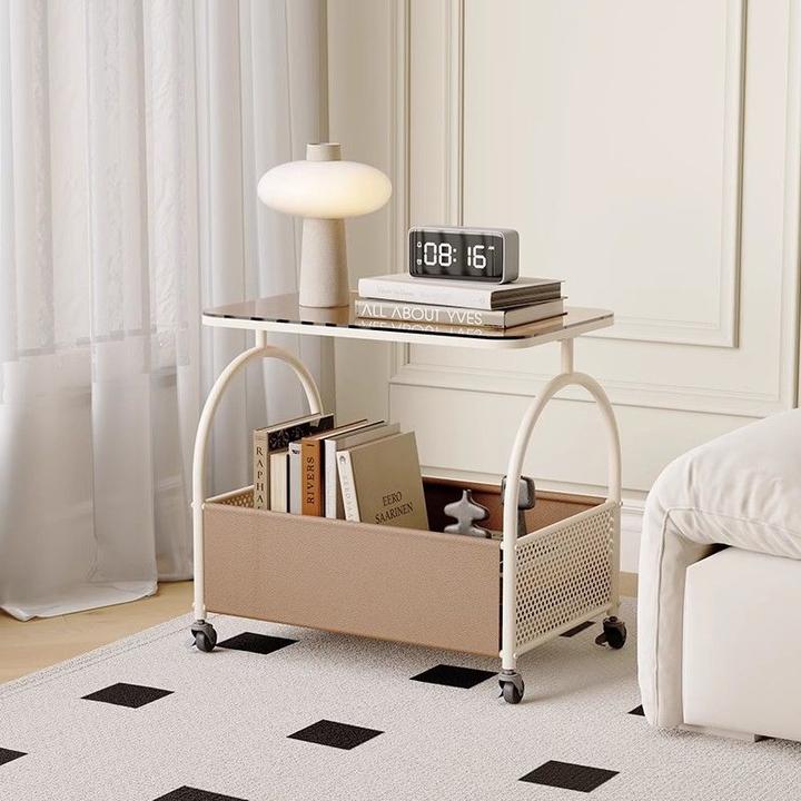 #轻奢可移动沙发边几侧边柜客厅茶几卧室床头柜阳台小桌子简约收