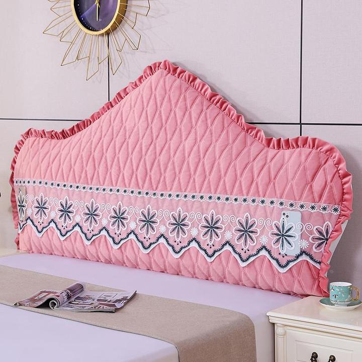 床头套罩欧式弧形半圆木床头罩万能全包靠背软包定制新款大方简单