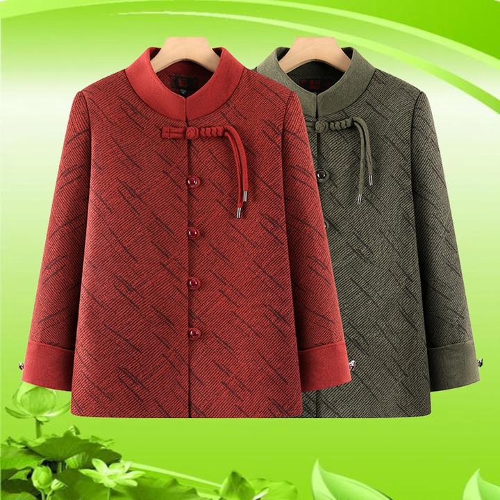 中老年人女妈妈秋装新中式国风外套2025新款奶奶秋季夹克外穿衣服