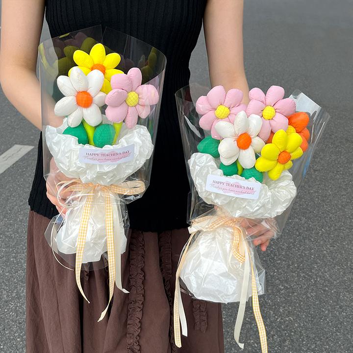 多巴胺布艺太阳花花束成品实用礼品可爱创意精致生日礼物送女生