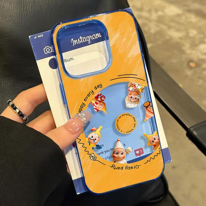 圈圈星星人适用iPhone16苹果14_15PROMAX软13手机壳12防摔11卡通X