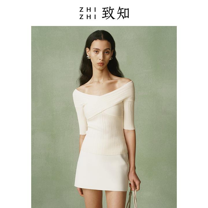 山亭柳 弹力针织2024年夏季抗紫外线上衣ZZ2DMKZ9051