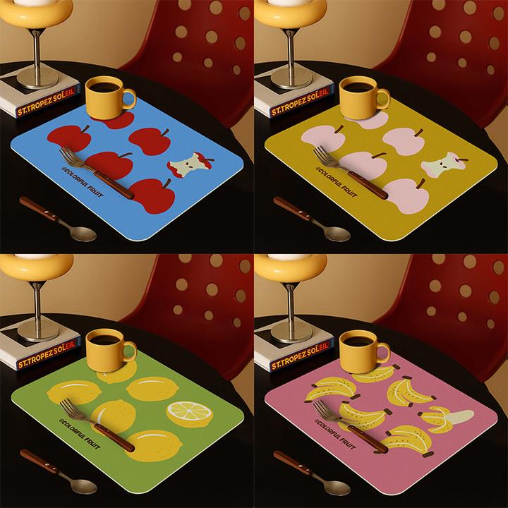 【力力猪】卡通防烫隔热垫喝茶垫吸水防滑沥水垫杯垫餐垫鼠标垫子