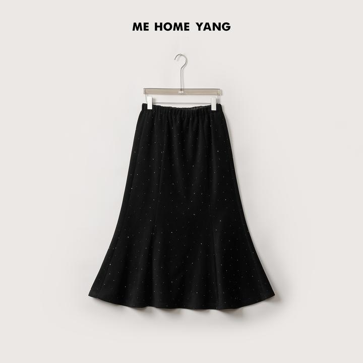 ME【星空鱼尾裙】厚绒内里baby柔锁温保暖高腰显瘦半身裙MEQA5386