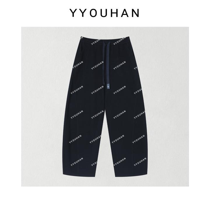 月月 2025秋冬【窄向】立体剪裁简约加绒厚款时尚休闲裤 2510C6496