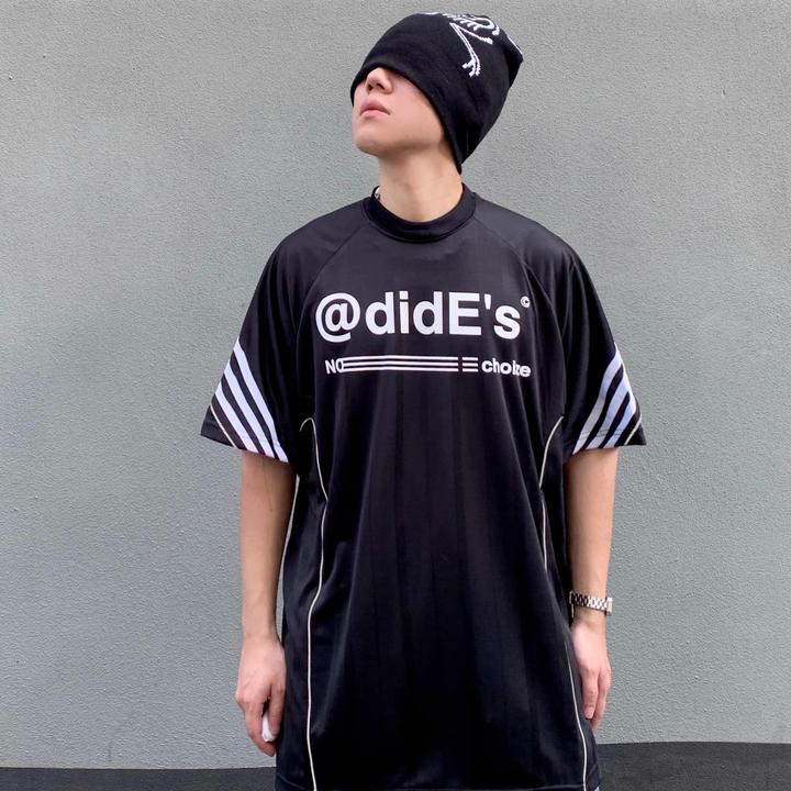 男装夏季美式覆古宽松运动风短袖恤男女休闲情侣机车球衣潮