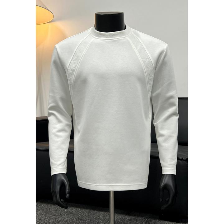 美式复古解构拼接长袖T恤男春秋潮牌小众百搭打底衫宽松休闲卫衣