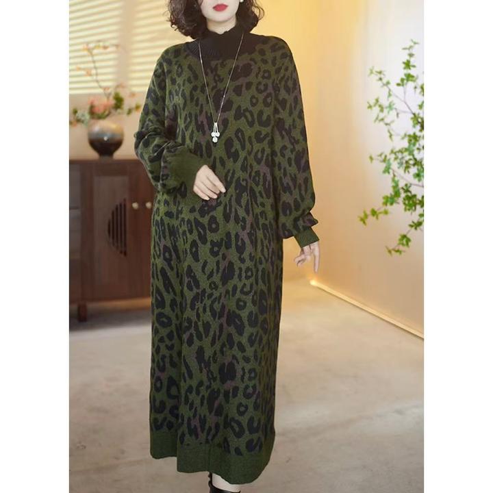 【X161】2025新款时尚百搭宽松显瘦羊绒连衣裙