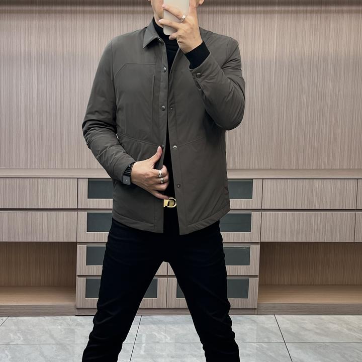 今晨优品-25冬季高品简约商务90白鹅绒保暖舒适羽绒夹克外套35199