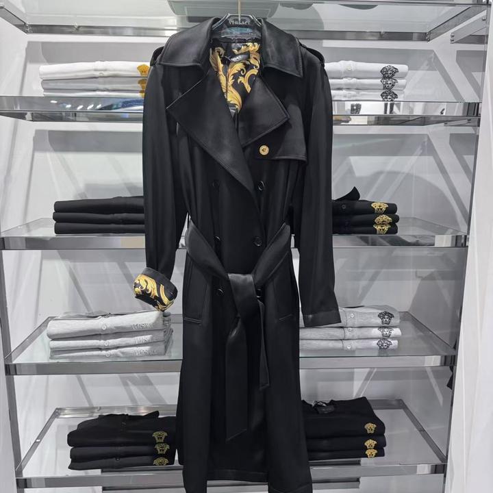 全新未使用 VERSACE/范思哲 女士休闲百搭风衣外套