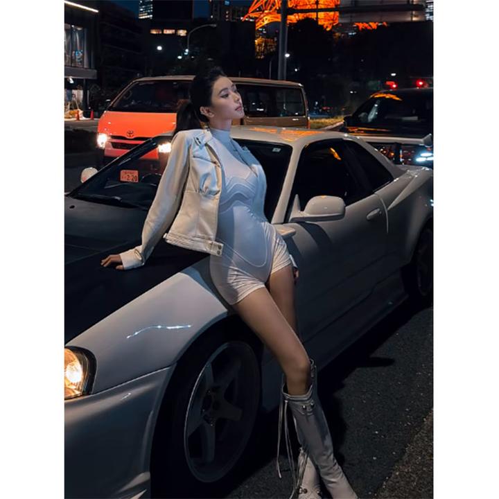 2025春夏季新款修身显瘦简约宽松衬衫上衣气质时尚收腰A字连体衣