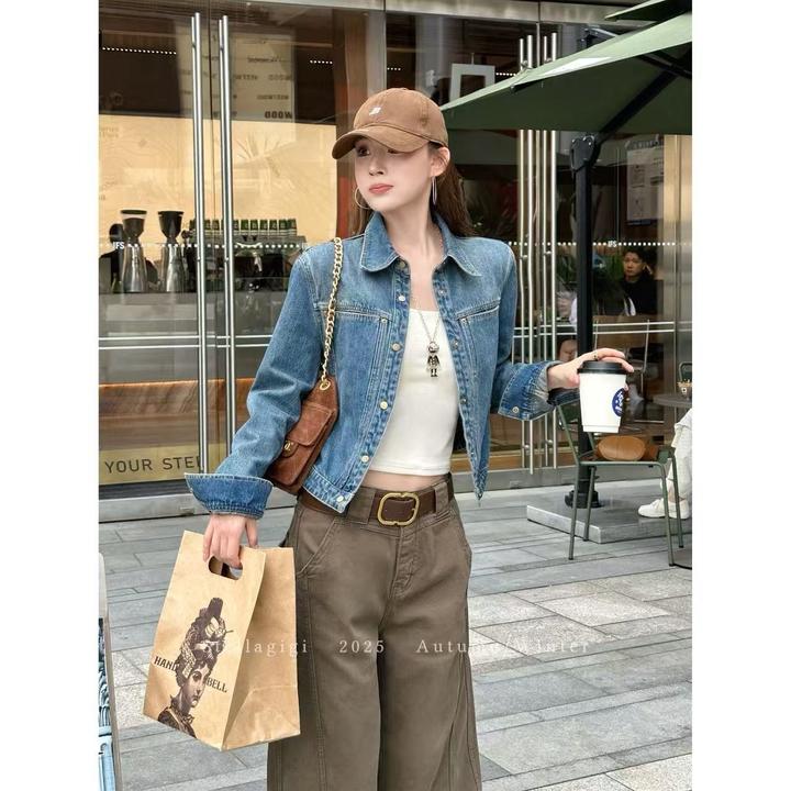 SG / 杨依姗 AW 早秋新品 高品质复古 翻领牛仔外套WT-20251633