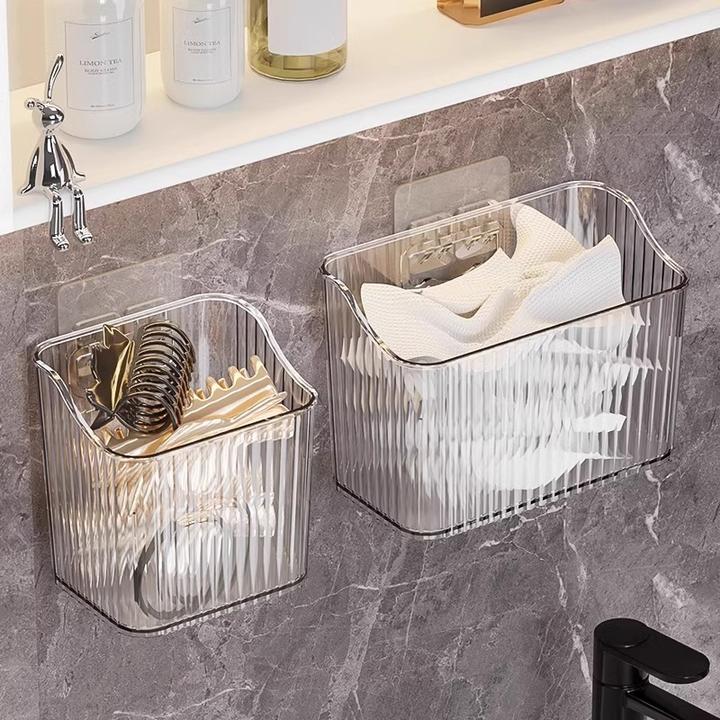 衣橱/衣帽间废弃洗脸巾收纳盒壁挂洗漱擦脸巾浴室纸巾盒子洗手台