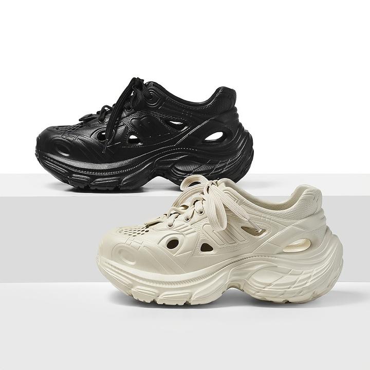 2025新款厚底增高老爹鞋女士增高时尚外穿EVA巴黎运动休闲凉拖鞋