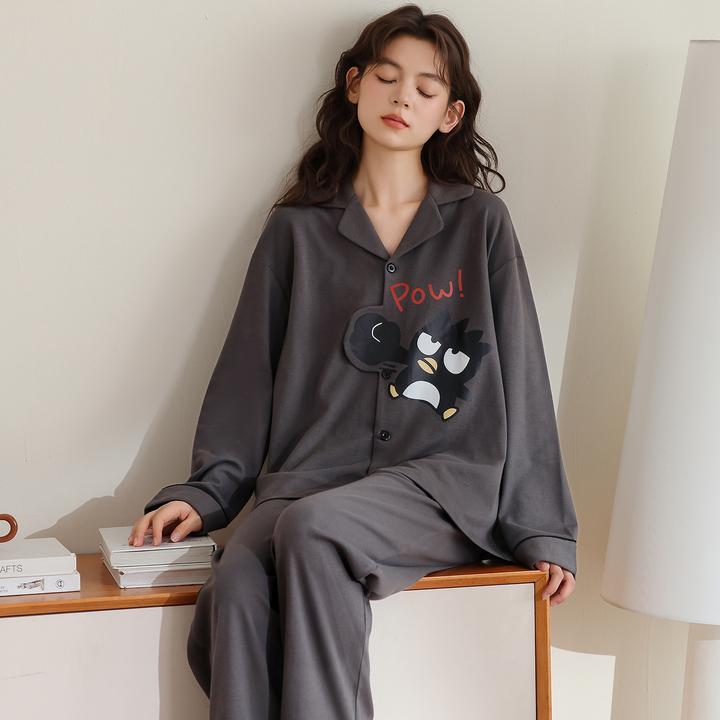 春秋季2025年新款睡衣女纯棉长袖可爱卡通秋冬薄款少女家居服套装