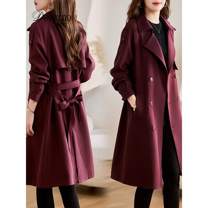 秋季新款小个子风衣高贵外套女装中长款时尚修身流行街头夹克上衣