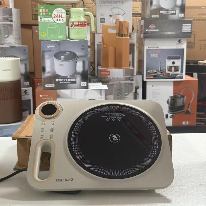 2025新款米白智能电陶炉火锅底座不挑灶具家用电陶炉0辐射
