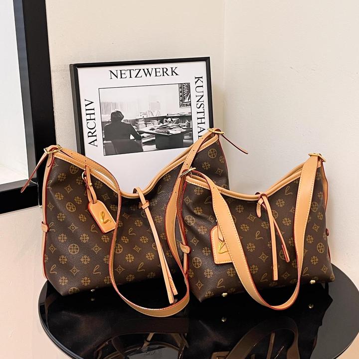 香港品牌女款爆款2026新款女轻奢时尚洋气气质单肩包包中号托特包