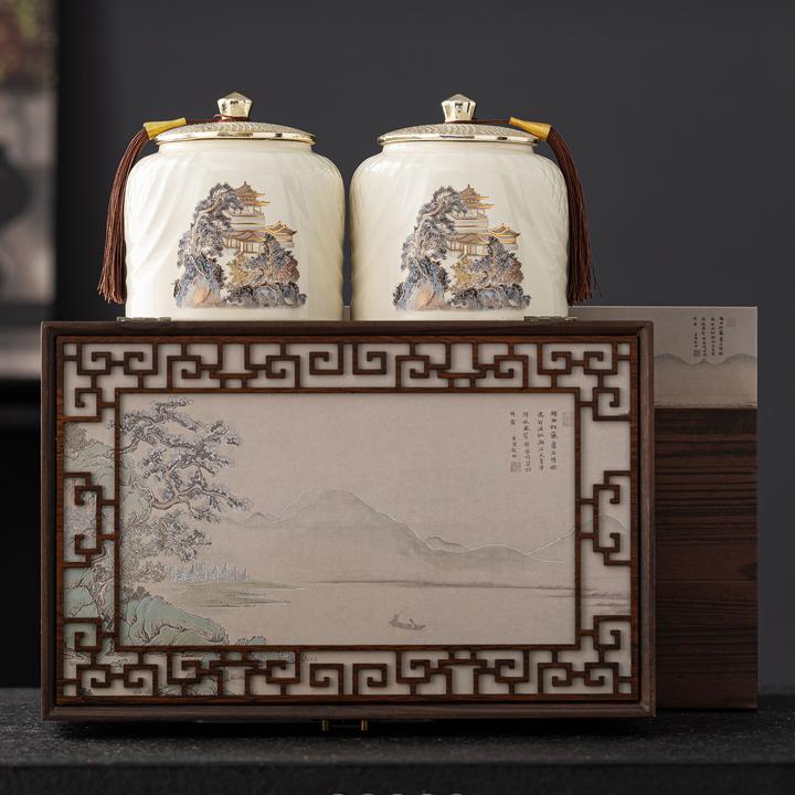 【顺丰送达】 一川山水普洱茶普洱生茶茶叶 茶叶礼盒装 过节送礼