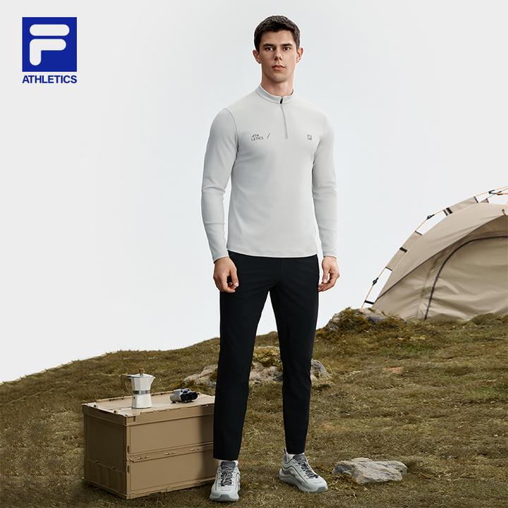 男款【速干半拉链长袖】秋季新品运动休闲立领上衣A11M531201F