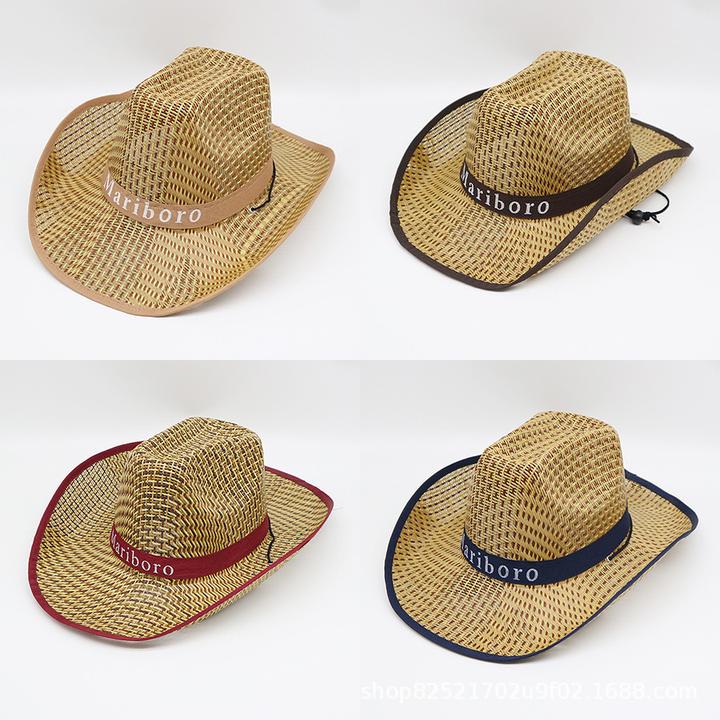 包邮阿媛品质夏遮阳帽户外渔夫西部草原防晒遮阳钓鱼旅游男女牛仔