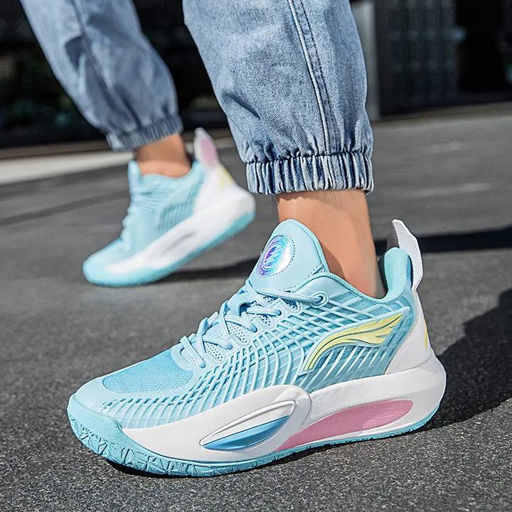 美克篮球鞋男女实战轻便软底网面透气防滑耐磨学生运动鞋低帮战靴