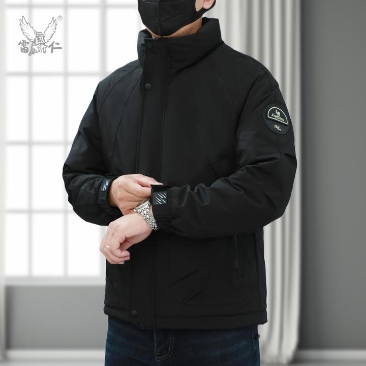 【雷仁】2025冬季男士时尚休闲羽绒服百搭立领保暖外套男LR9128