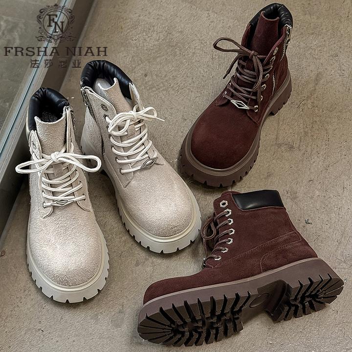 法莎尼亚新款马丁靴秋冬机车靴英伦风工装靴英伦风男款低帮马丁靴