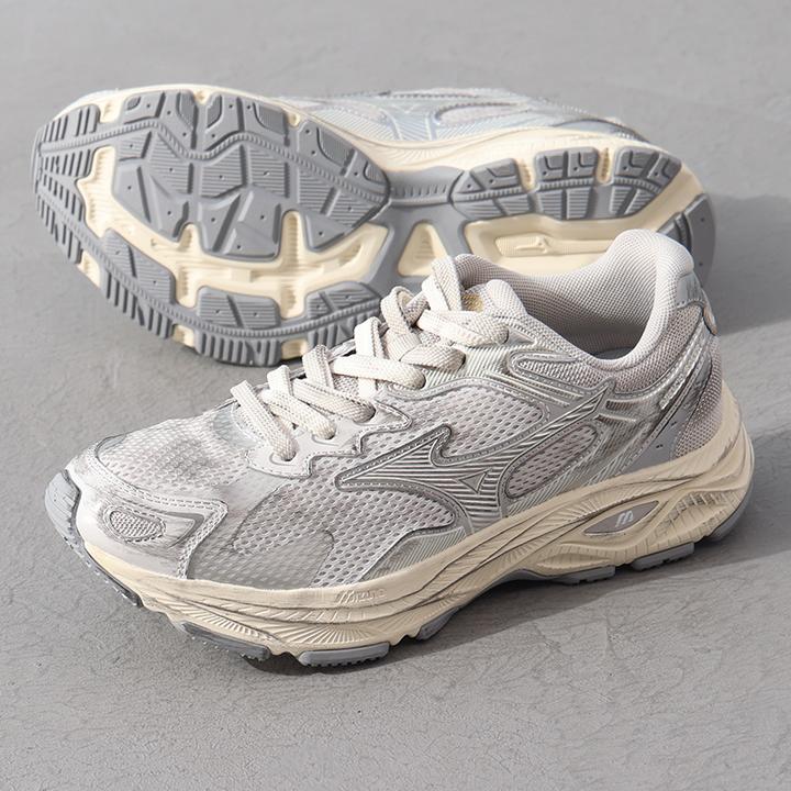 Mizuno/美津浓RACER S脏脏银男女时尚百搭流光风人生跑鞋D1GH2235