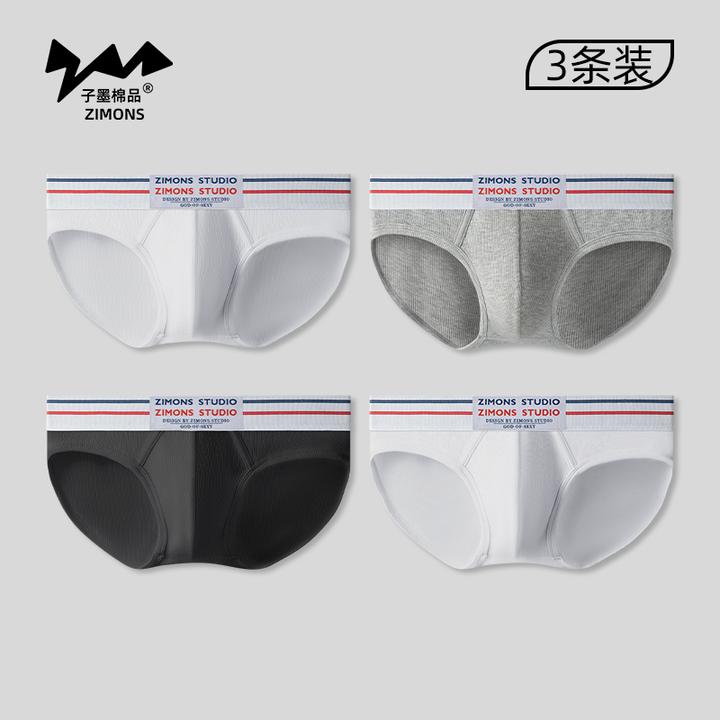 子墨棉品内裤男款三角裤莫代尔中腰抗菌青年内裤男生新款性感