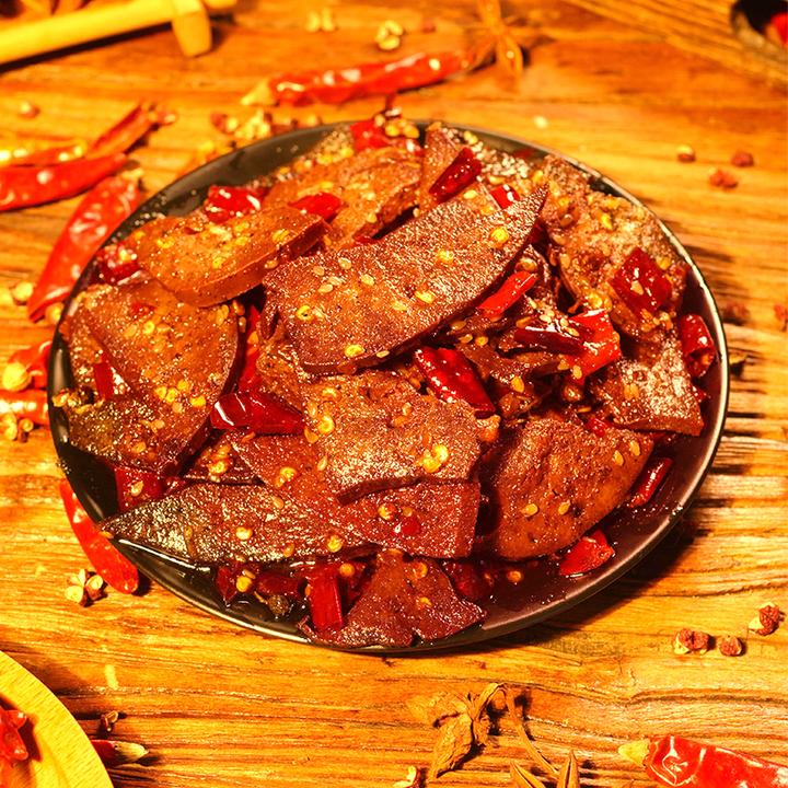 特色椒麻猪肝开袋即食80g卤味零食追剧下酒菜