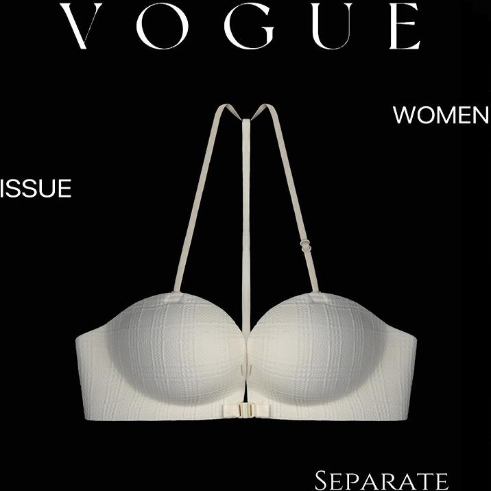 还你直挺美背！前扣超性感露背挂脖内衣女聚拢小胸平胸专用文胸罩