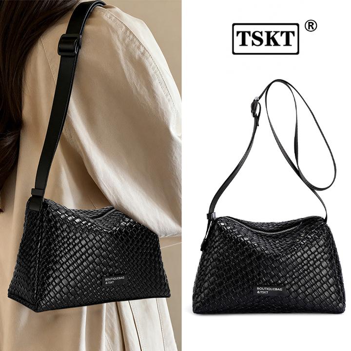 【TSKT正品】新款编织休闲斜挎包单肩包运动出游时尚百搭手休闲包