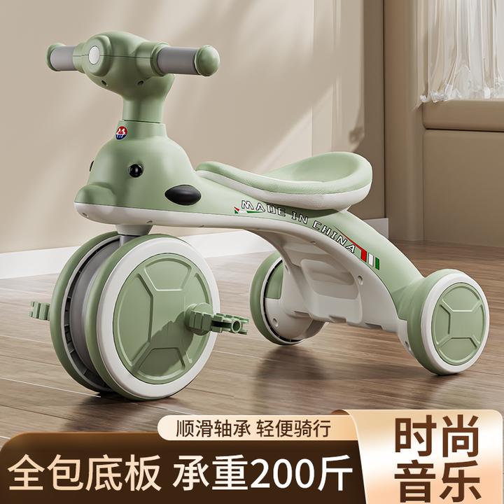 儿童三轮车脚蹬车1-滑行车大人小孩户外可骑童车神器新款手推车