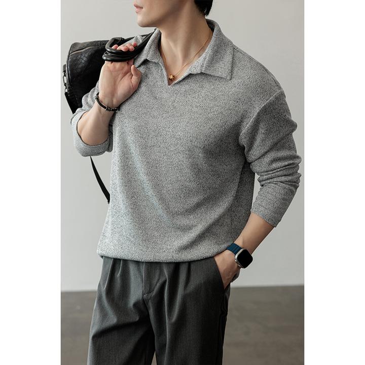 仓石一树秋季港风痞帅老钱风长袖T恤男时尚潮流ins韩版休闲上衣服