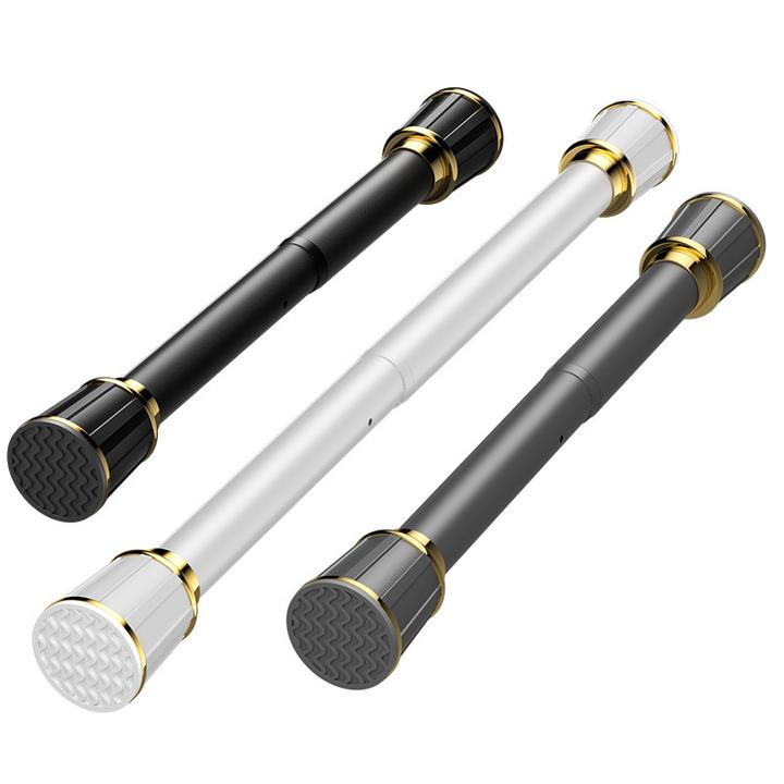 免打孔伸缩杆安装窗帘杆子单杆窗帘支架升缩罗马杆晾衣杆衣架撑杆