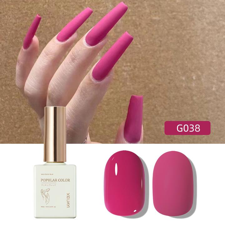 纯色新款显白G038树莓色甲油胶高级指甲油美甲店专用牢固工厂网红
