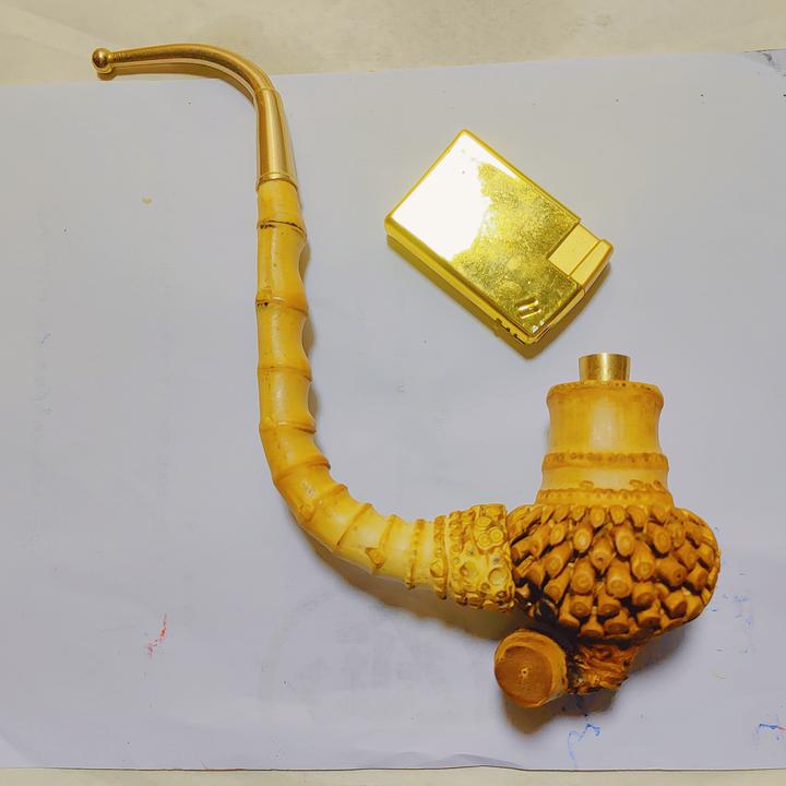 贵州传统黑竹紫竹烟杆精品16公分左右适合送礼孝敬老人